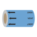 Vent (Arrows) - 275mm Banded Pipe Identification (ID) Tape