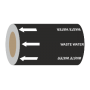 Waste Water (Arrows) - 275mm Banded Pipe Identification (ID) Tape