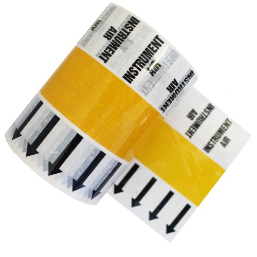 INSTRUMENT AIR - Banded Pipe Identification ID Tape