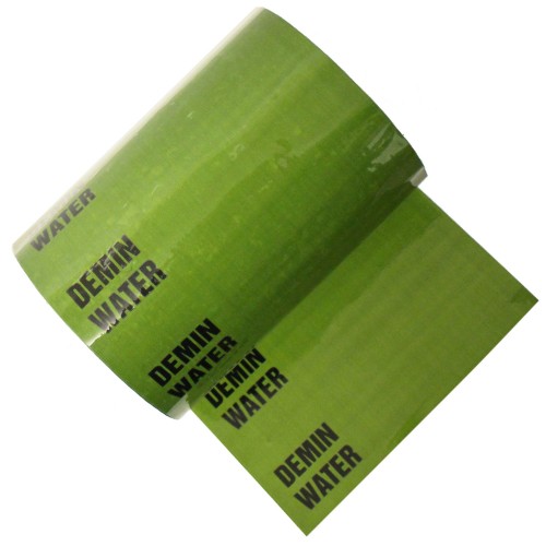 DEMIN WATER - Banded Pipe Identification ID Tape