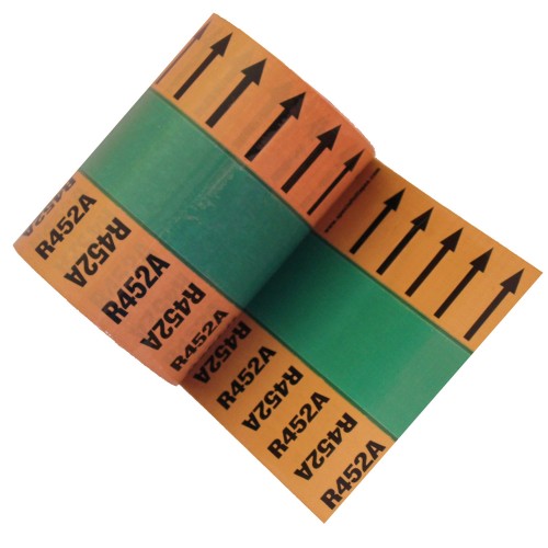 R452A (Arrows) - Banded Pipe Identification (ID) Tape