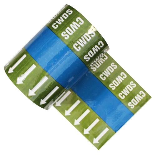 CWDS (Arrows) - Banded Pipe Identification (ID) Tape