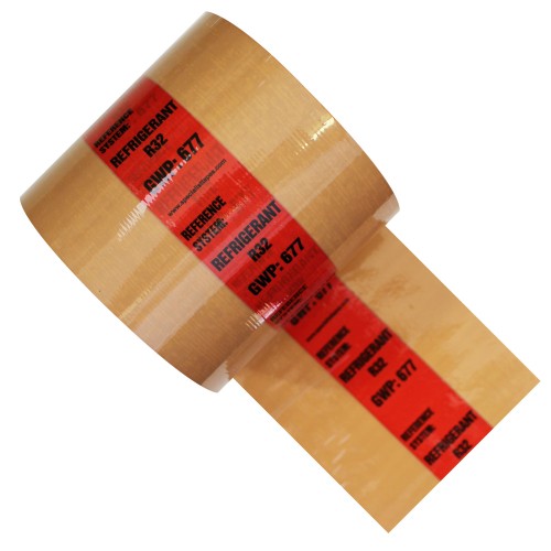 REFRIDGERANT R32 GWP: 677 - Banded Pipe Identification (ID) Tape