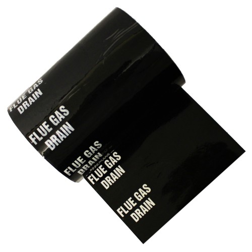 FLUE GAS DRAIN - Colour Printed Pipe Identification (ID) Tape