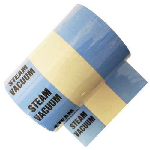 STEAM VACUUM - Banded Pipe Identification ID Tape