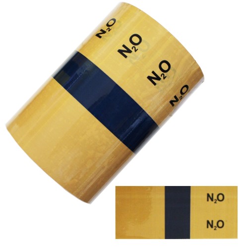 N2O (Nitrous Oxide) - BS1710:2014 Medical Pipe Identification (ID) Labels