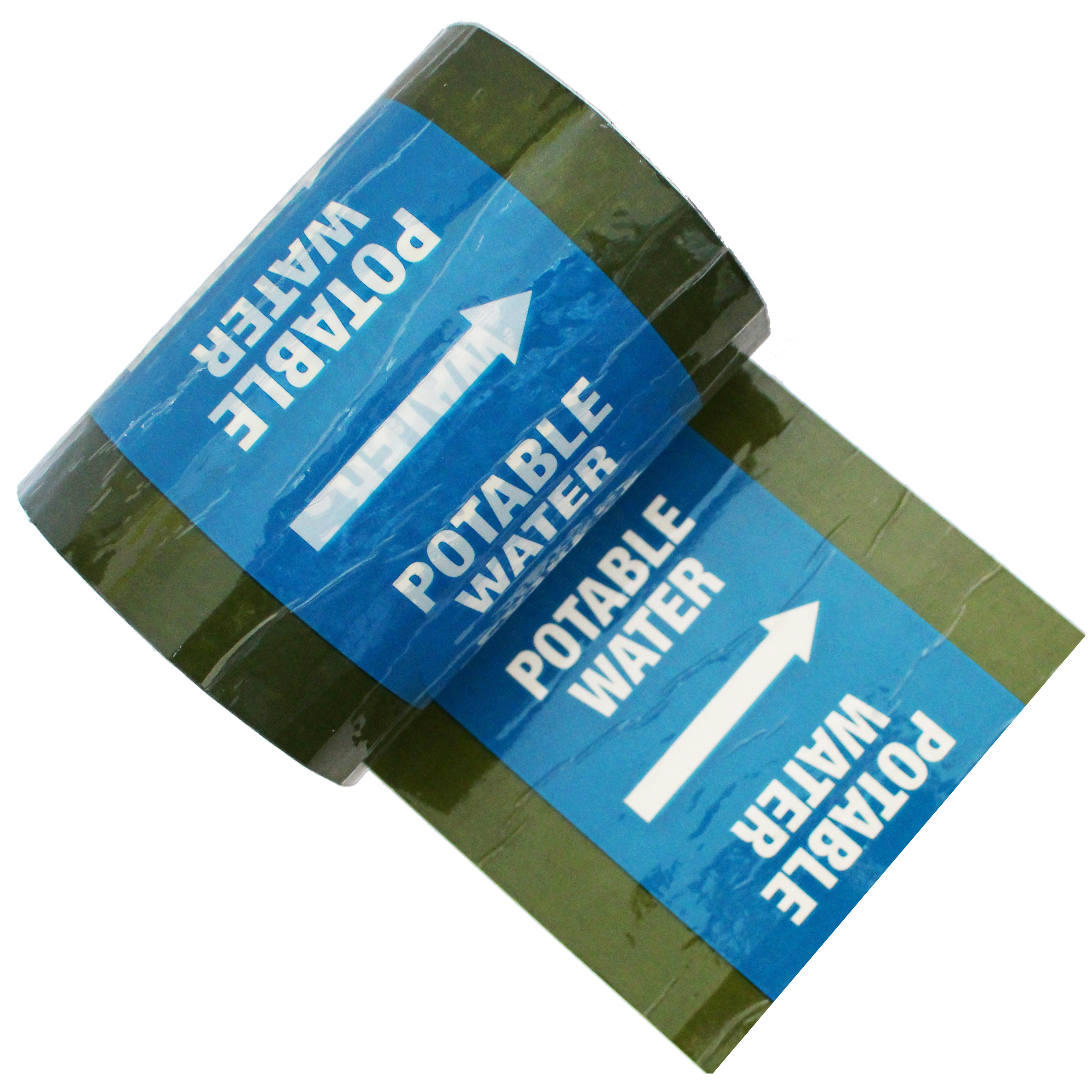POTABLE WATER (Arrow) Banded Pipe Identification ID Tape Campbell