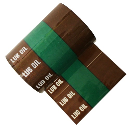 LUB OIL - Banded Pipe Identification ID Tape