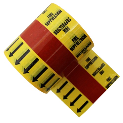 FIRE SUPPRESSION - 144mm Banded Pipe Identification ID Tape