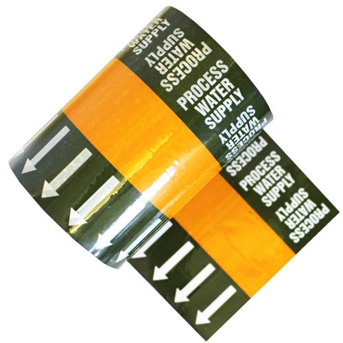 PROCESS WATER RETURN - Banded Pipe Identification ID Tape