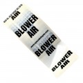 BLOWER AIR - White Printed Pipe Identification (ID) Tape