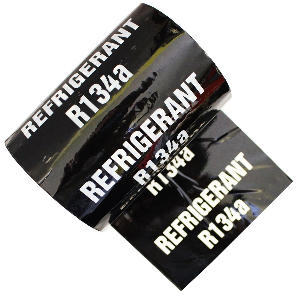 REFRIGERANT R134A Colour Printed Pipe Identification (ID) Tape