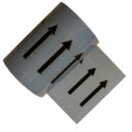 Arrows on Grey - Colour Printed Pipe Identification (ID) Tape