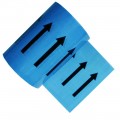 Arrows on Light Blue - Colour Printed Pipe Identification (ID) Tape