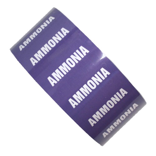 AMMONIA - All Weather Pipe Identification (ID) Tape