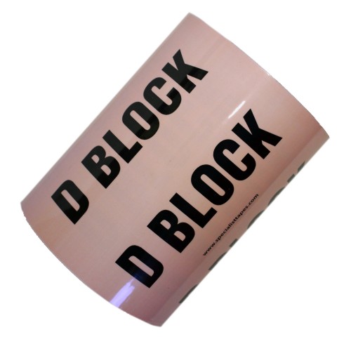 D BLOCK - All Weather Pipe Identification (ID) Tape