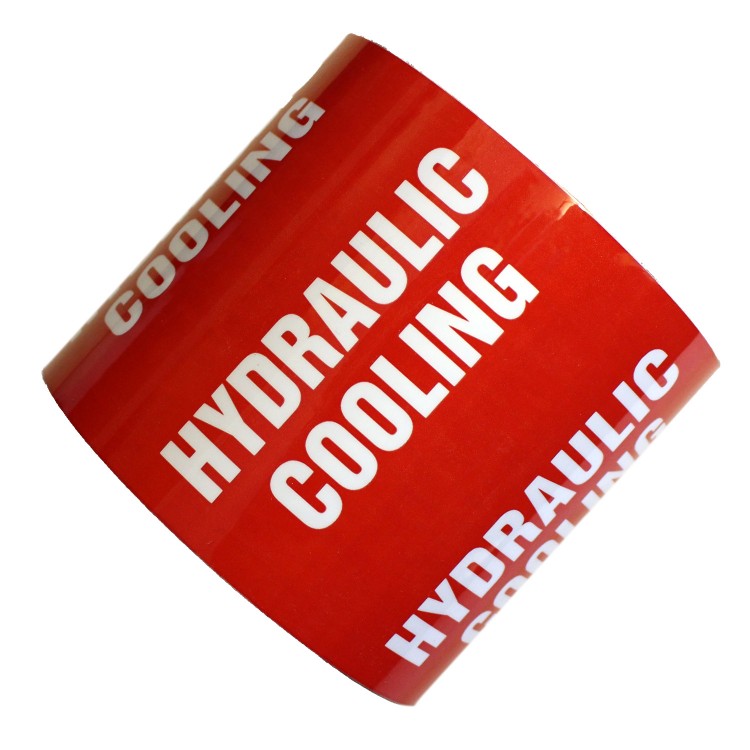 HYDRAULIC COOLING (100mm) All Weather Pipe Identification (ID) Tape