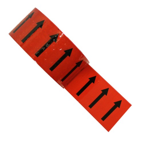 Arrows (Red) - Colour Printed Pipe Identification (ID) Tape