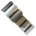 DISCHARGE - Metallic Colour Printed Pipe Identification (ID) Tape