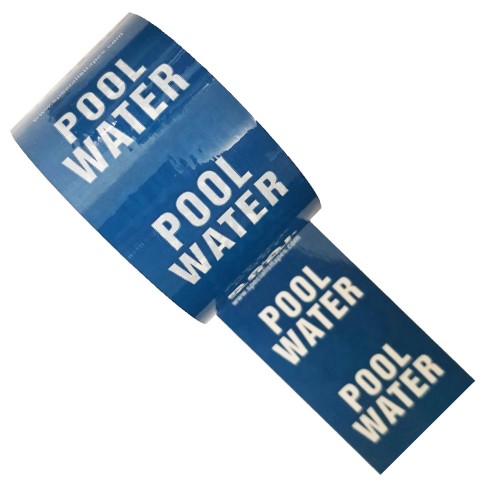 POOL WATER - Colour Printed Pipe Identification (ID) Tape