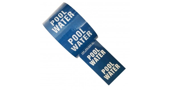 POOL WATER - Colour Printed Pipe Identification (ID) Tape- Campbell ...