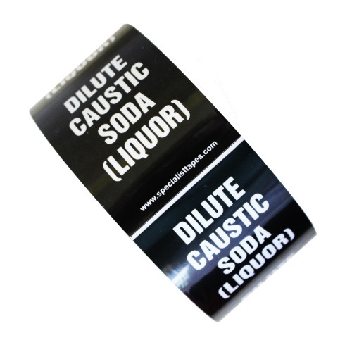 DILUTE CAUSTIC SODA (LIQUOR) - All Weather Pipe Identification (ID) Tape