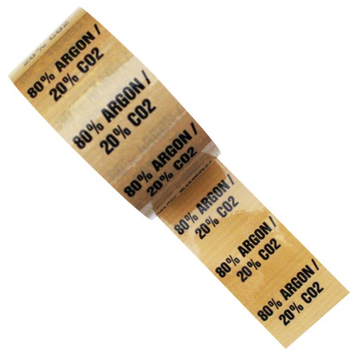 ARGON 80% / CO2 20% - Colour Printed Pipe Identification (ID) Tape