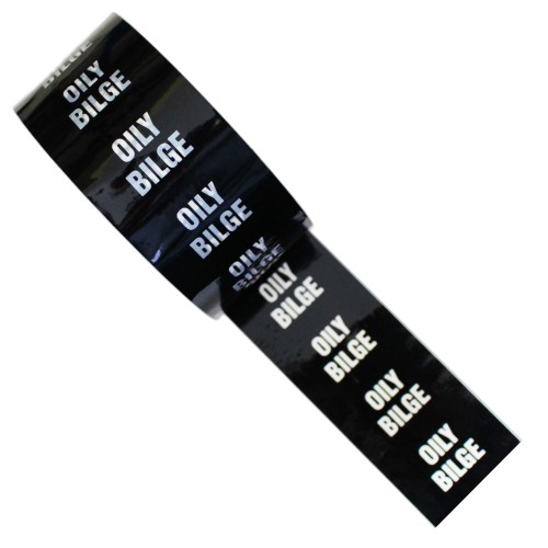 OILY BILGE - Colour Printed Pipe Identification (ID) Tape