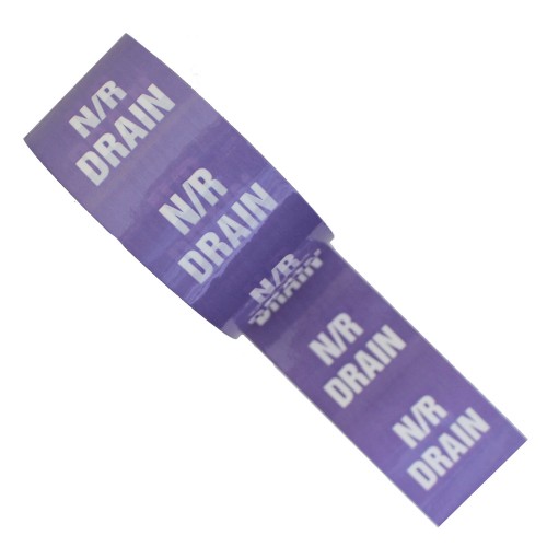N/R DRAIN - Colour Printed Pipe Identification (ID) Tape