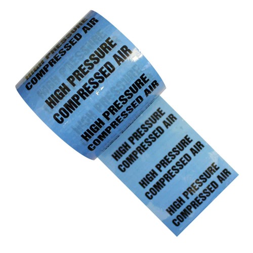 HIGH PRESSURE COMPRESSED AIR - Colour Printed Pipe Identification (ID) Tape