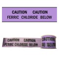 CAUTION FERRIC CHLORIDE BELOW - Premium Detectable Underground Warning Tape