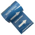 FRESH WATER (Arrows) - Indoor Colour Printed Pipe Identification (ID) Tape 