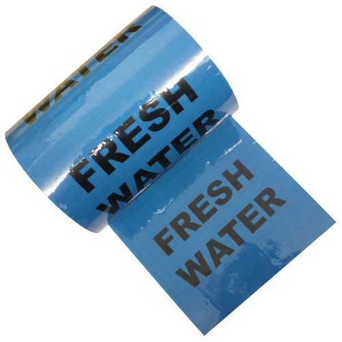 FRESH WATER - Indoor Colour Printed Pipe Identification (ID) Tape 