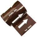 FUEL OIL (Arrows) - Indoor Colour Printed Pipe Identification (ID) Tape 