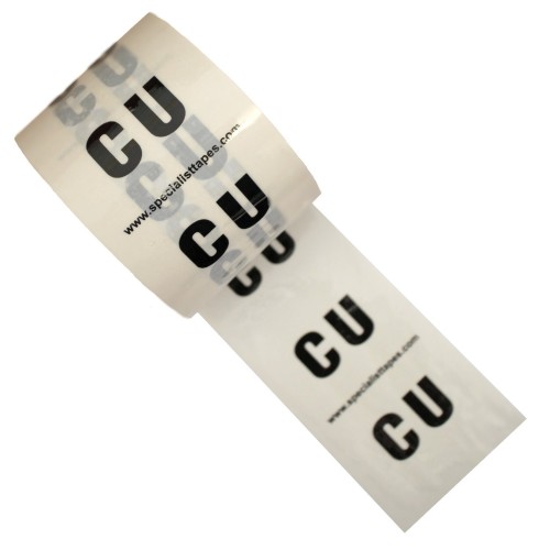 CU WATER - Indoor White Printed Pipe Identification (ID) Tape
