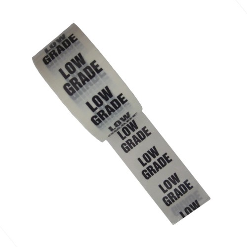LOW GRADE - White Printed Pipe Identification (ID) Tape