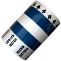 ISO 5016 - CHILLED WATER (Arrows) - Banded Marine All Weather Pipe Identification (ID) Tape