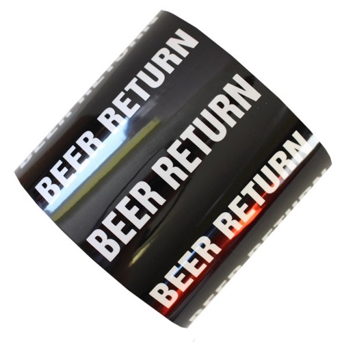 BEER RETURN - All Weather Pipe Identification (ID) Tape