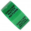 CHILLED WATER RETURN - All Weather Pipe Identification (ID) Tape