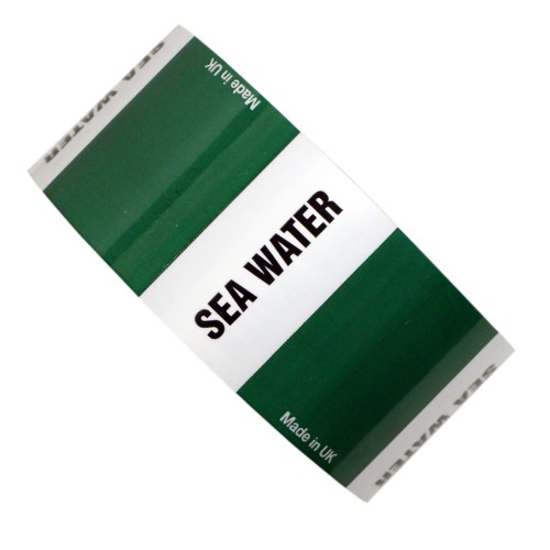 SEA WATER - All Weather Pipe Identification (ID) Tape