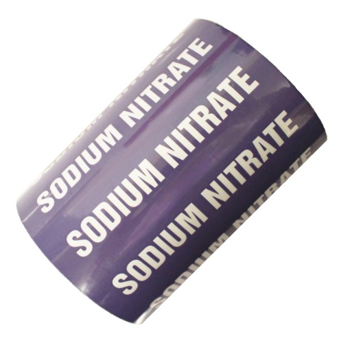 SODIUM NITRATE (150mm) - All Weather Pipe Identification (ID) Tape