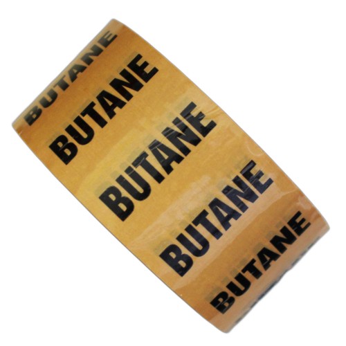BUTANE - All Weather Pipe Identification (ID) Tape