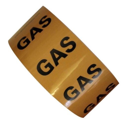 GAS - All Weather Pipe Identification (ID) Tape