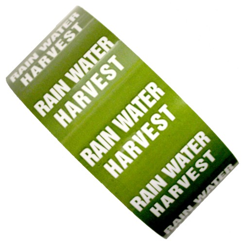 RAIN WATER HARVEST - All Weather Pipe Identification (ID) Tape RAIN WATER HARVEST - All Weather Pipe Identification (ID) Tape