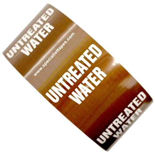 UNTREATED WATER - All Weather Pipe Identification (ID) Tape UNTREATED WATER - All Weather Pipe Identification (ID) Tape