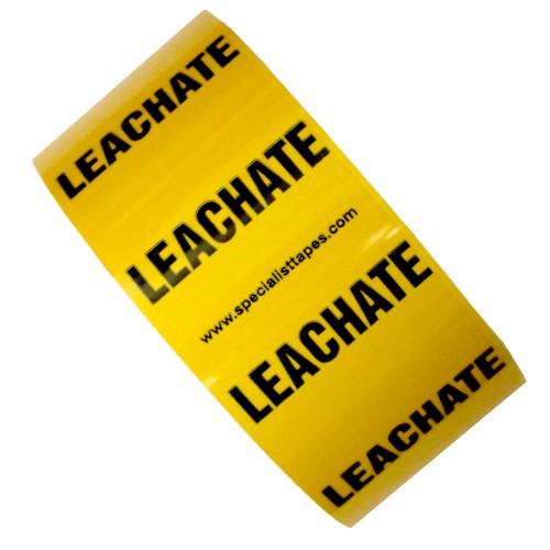 LEACHATE - All Weather Pipe Identification (ID) Tape