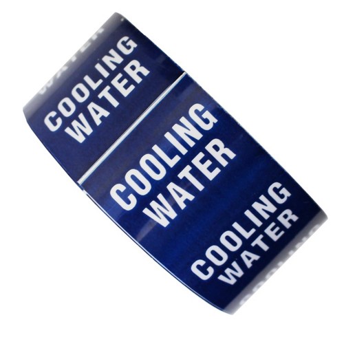 COOLING WATER - All Weather Pipe Identification (ID) Tape