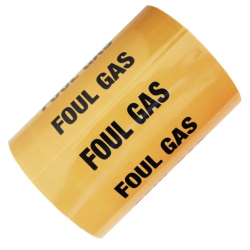 FOUL GAS - All Weather Pipe Identification (ID) Tape