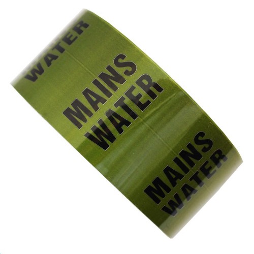 MAINS WATER - All Weather Pipe Identification (ID) Tape