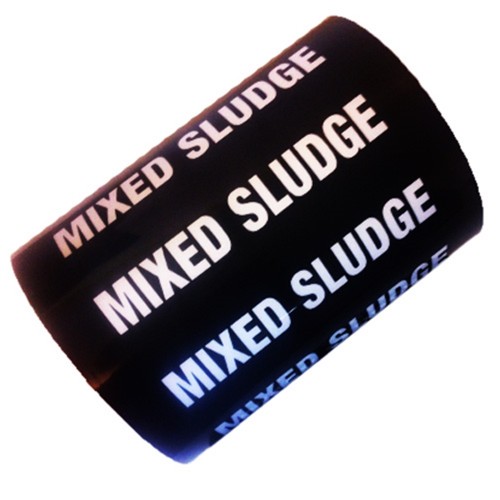MIXED SLUDGE - All Weather Pipe Identification (ID) Tape